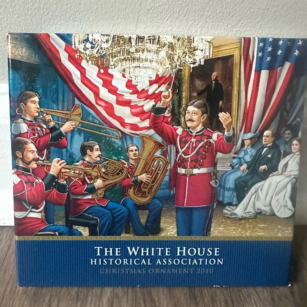 2010 White House Christmas Ornament depicts Army- Navy Reception 1900